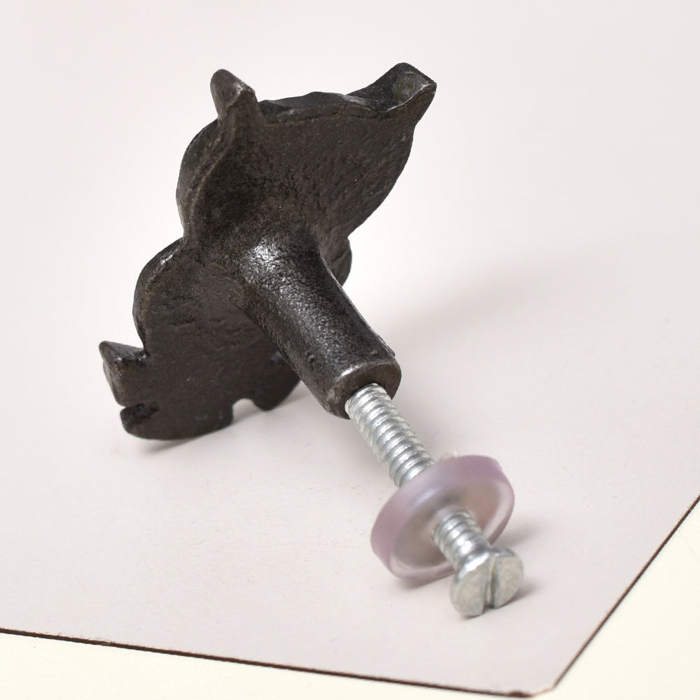 Knott Ugle, Antikk Brun - 4,5cm