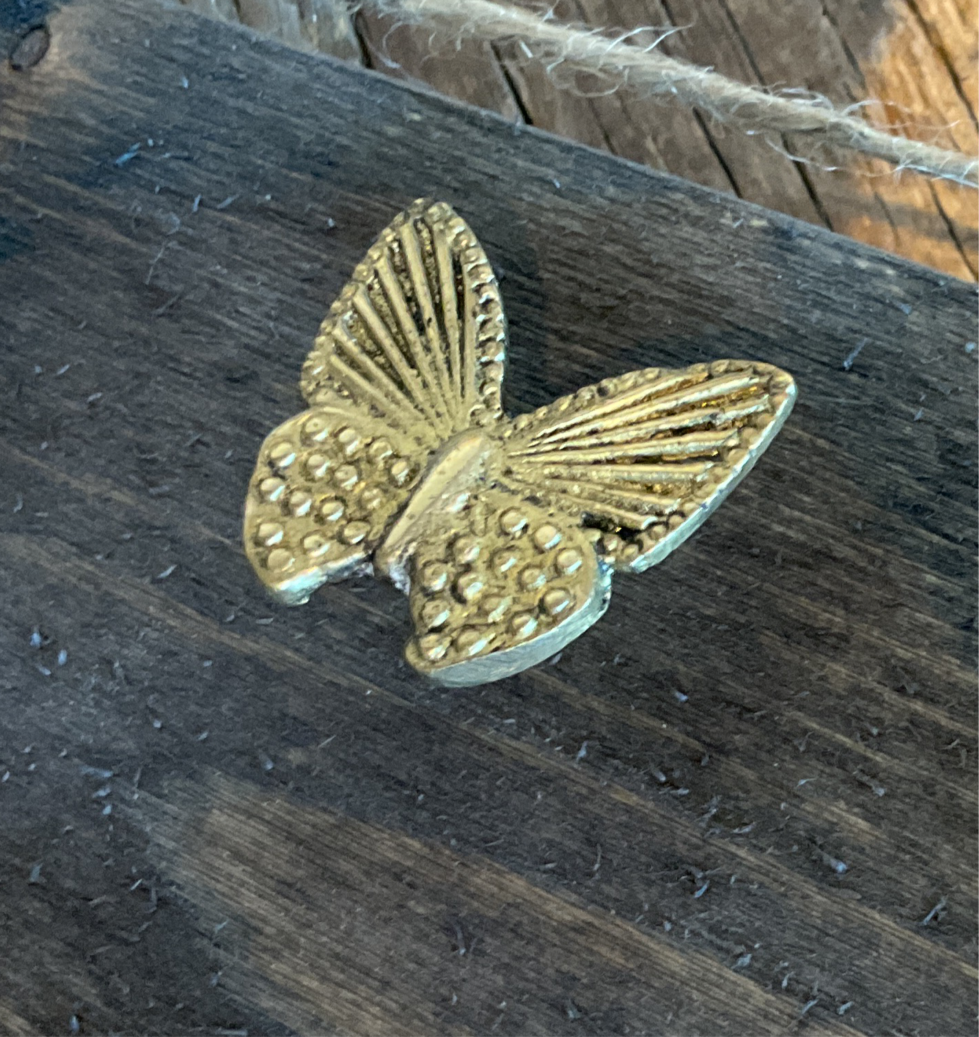 Knott, Messing Sommerfugl - 3,6cm