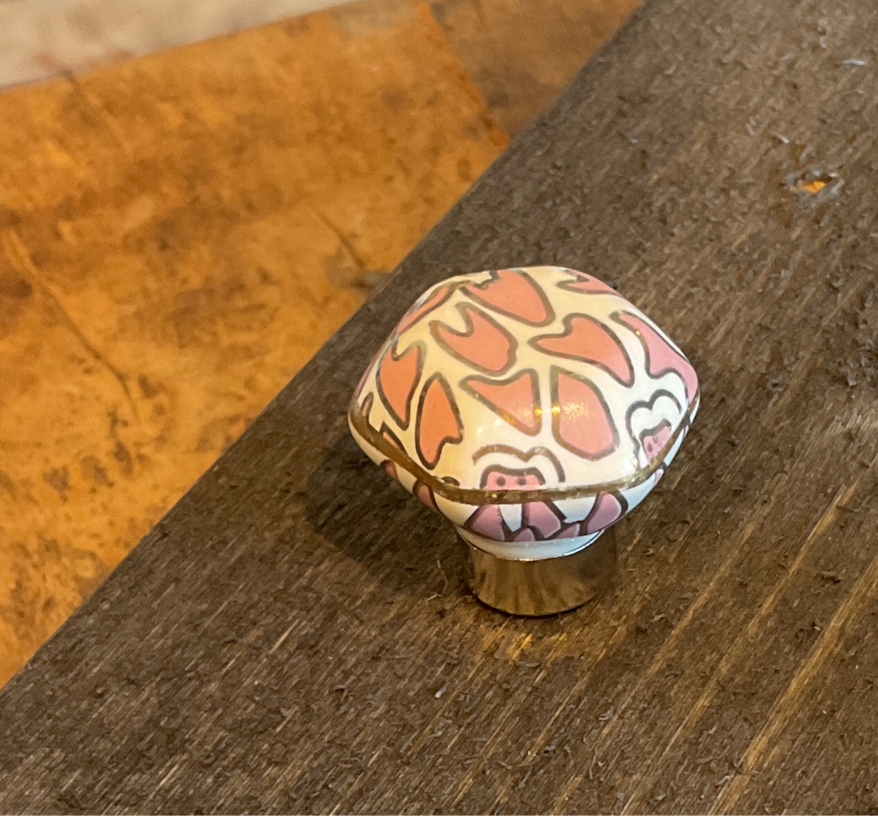 Knott Rosa, Hexagon - 3,2cm