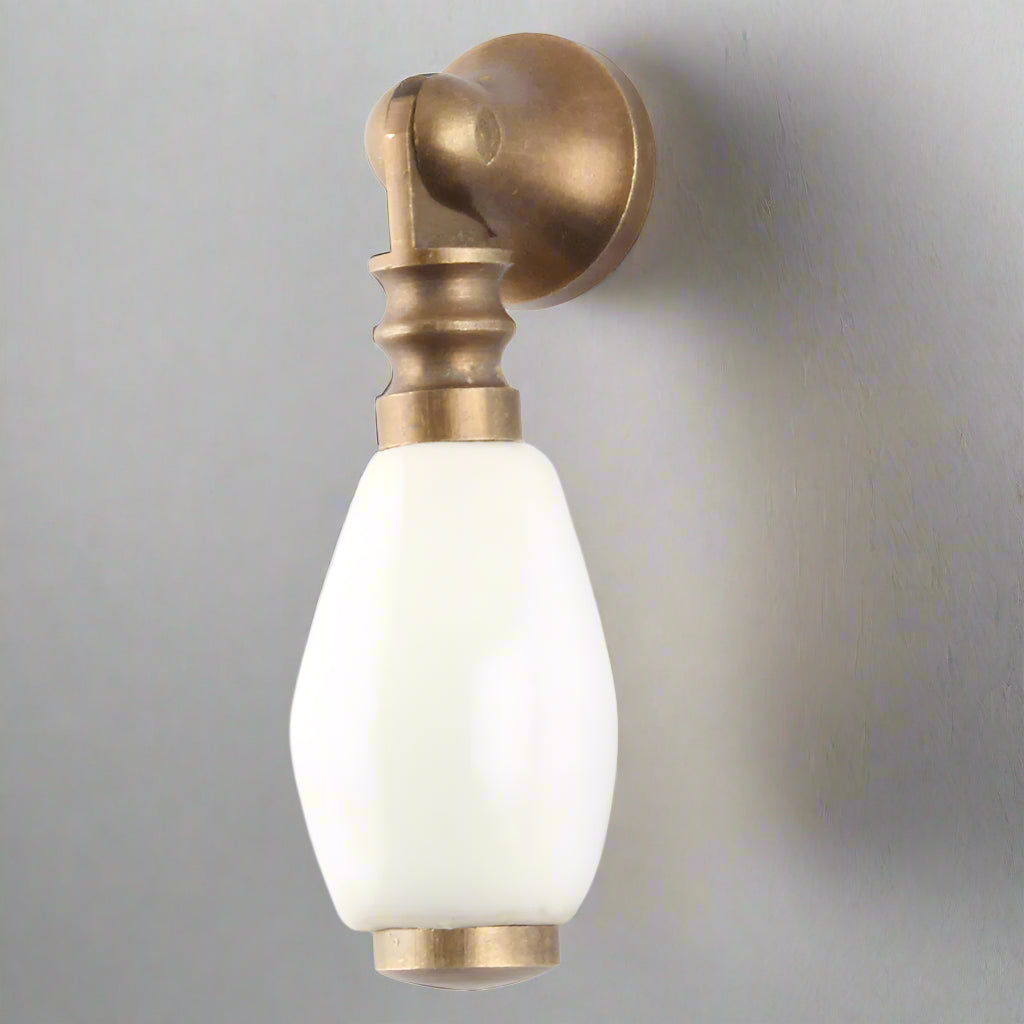 Klepp / Dråpe Håndtak, Hvitt - 6cm