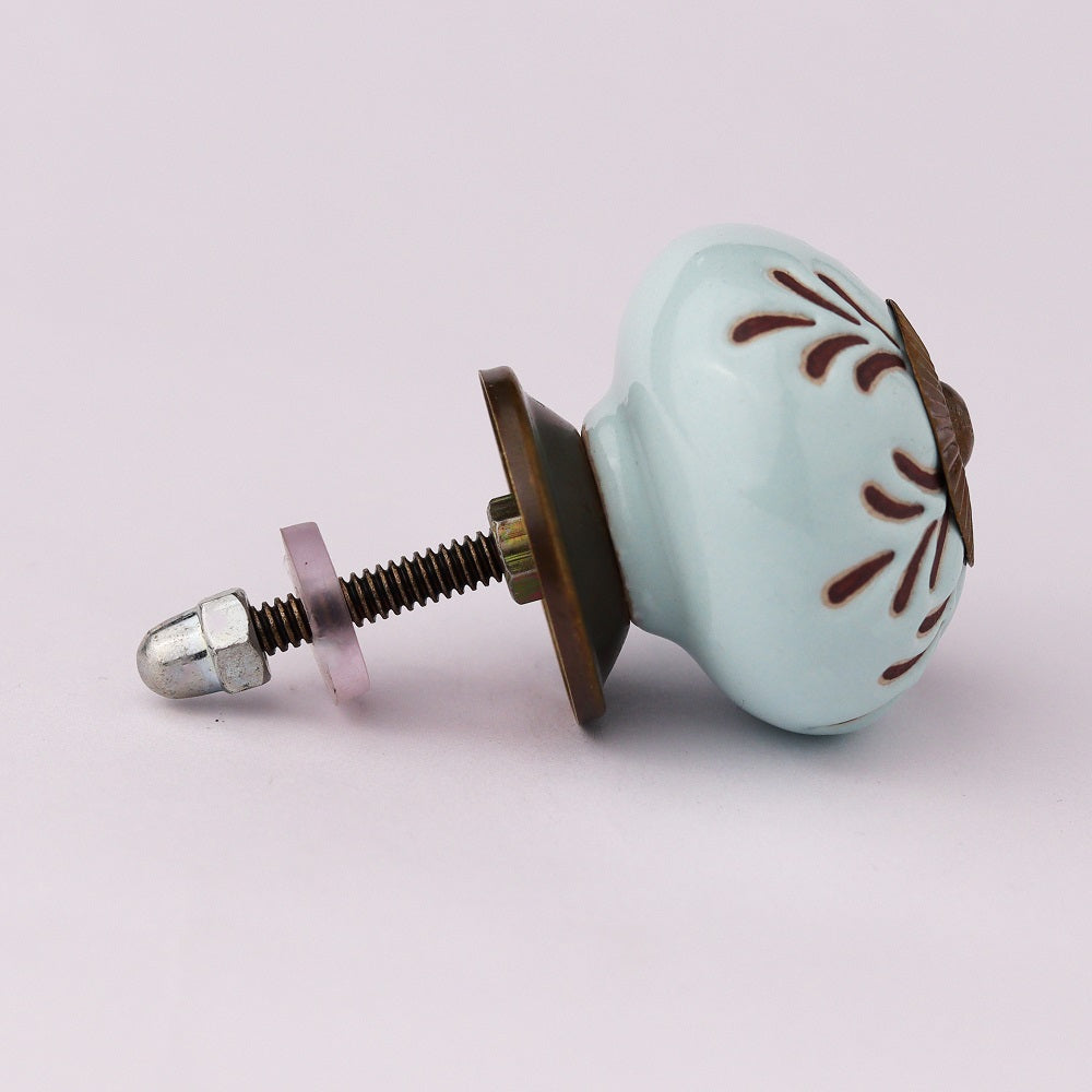 Knott Grønn m/Gravert - Ø3.5cm