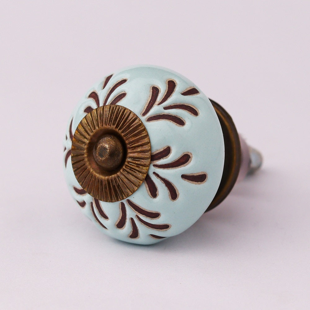 Knott Grønn m/Gravert - Ø3.5cm