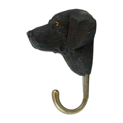 knagg labrador retriever utskåret i tre