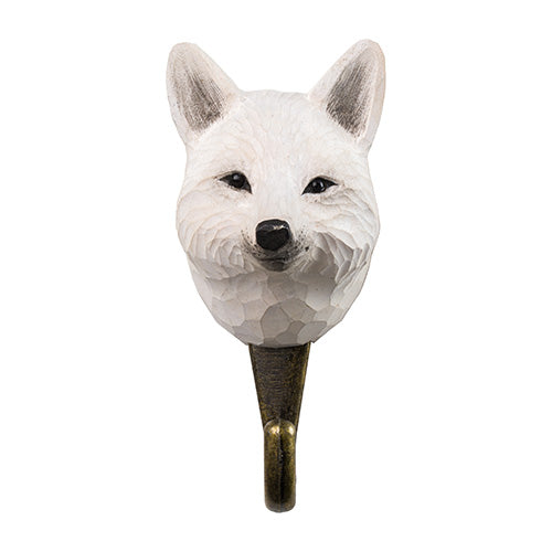 knagg krok rev fjellrev hvit wildlife garden hytte interiør