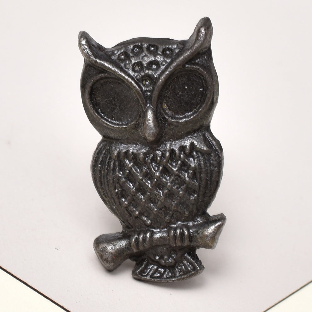 Knott Ugle, Antikk Brun - 4,5cm