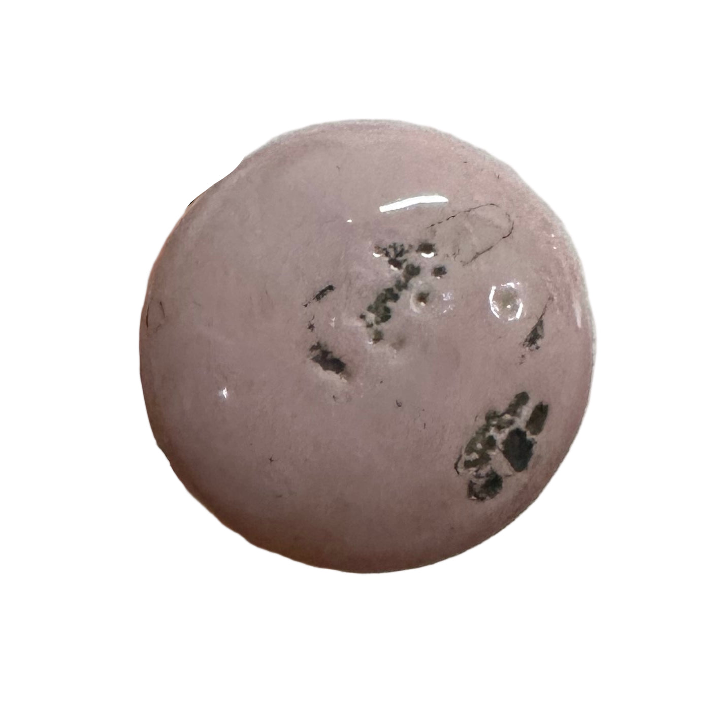 knott lyserosa med slitt vintage patina
