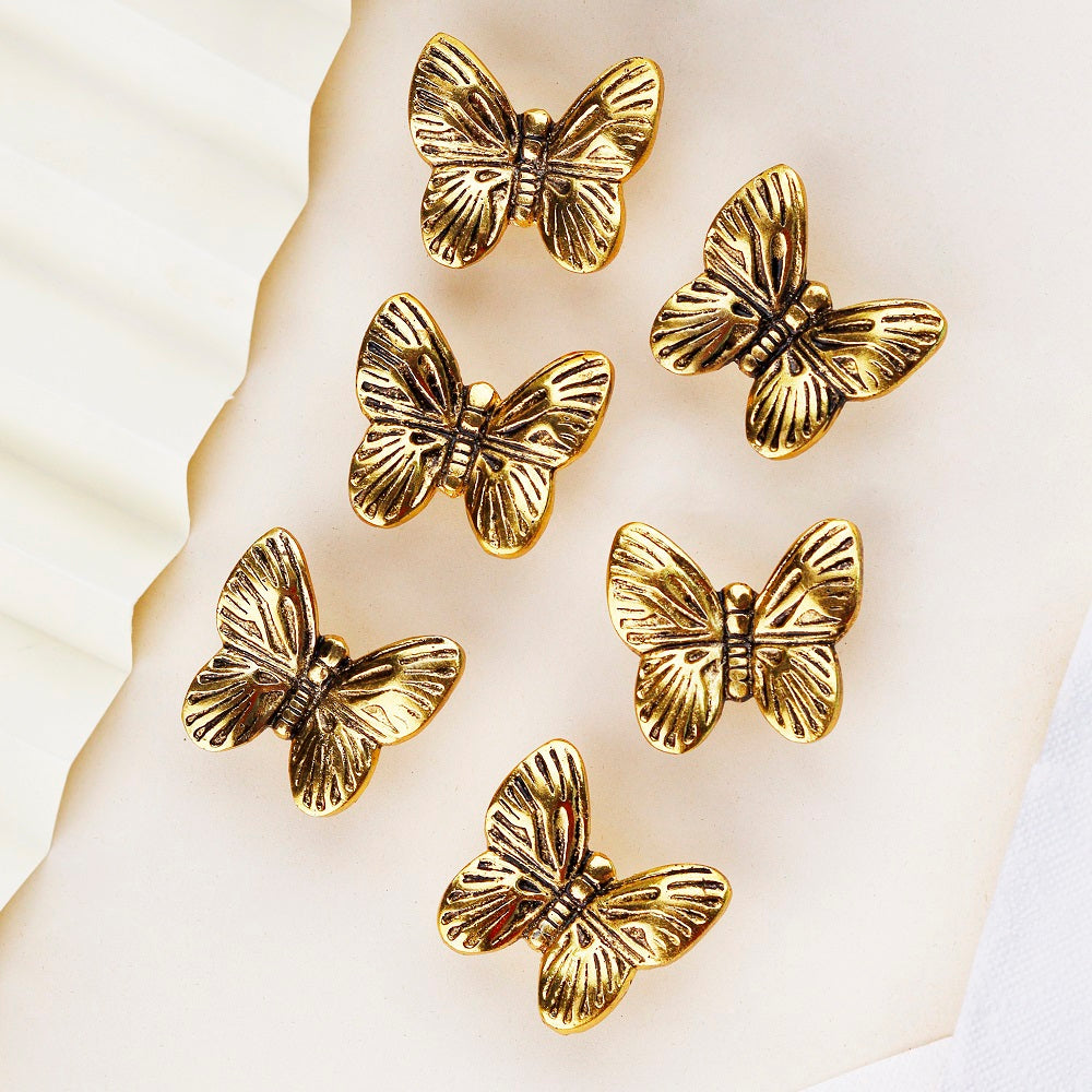 Knott Sommerfugl, Gull - 5,5cm