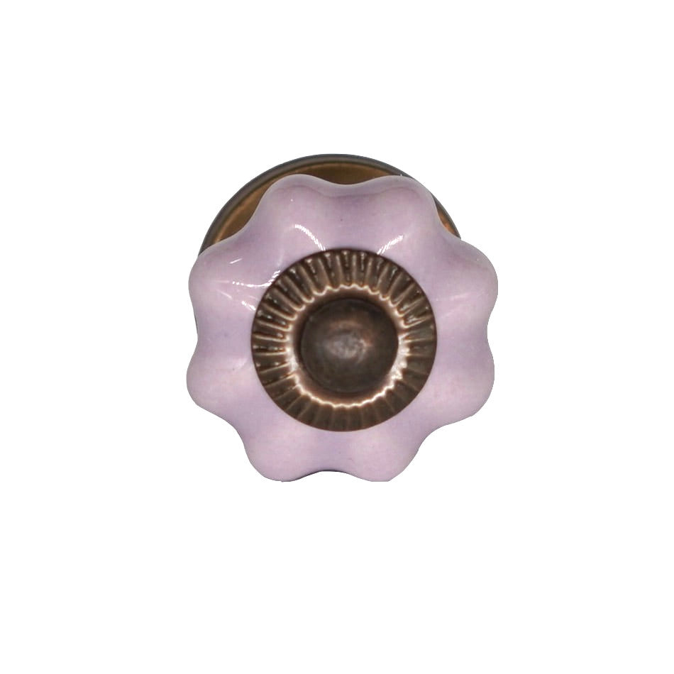 liten lilla keramikk knott porselen antikk rose