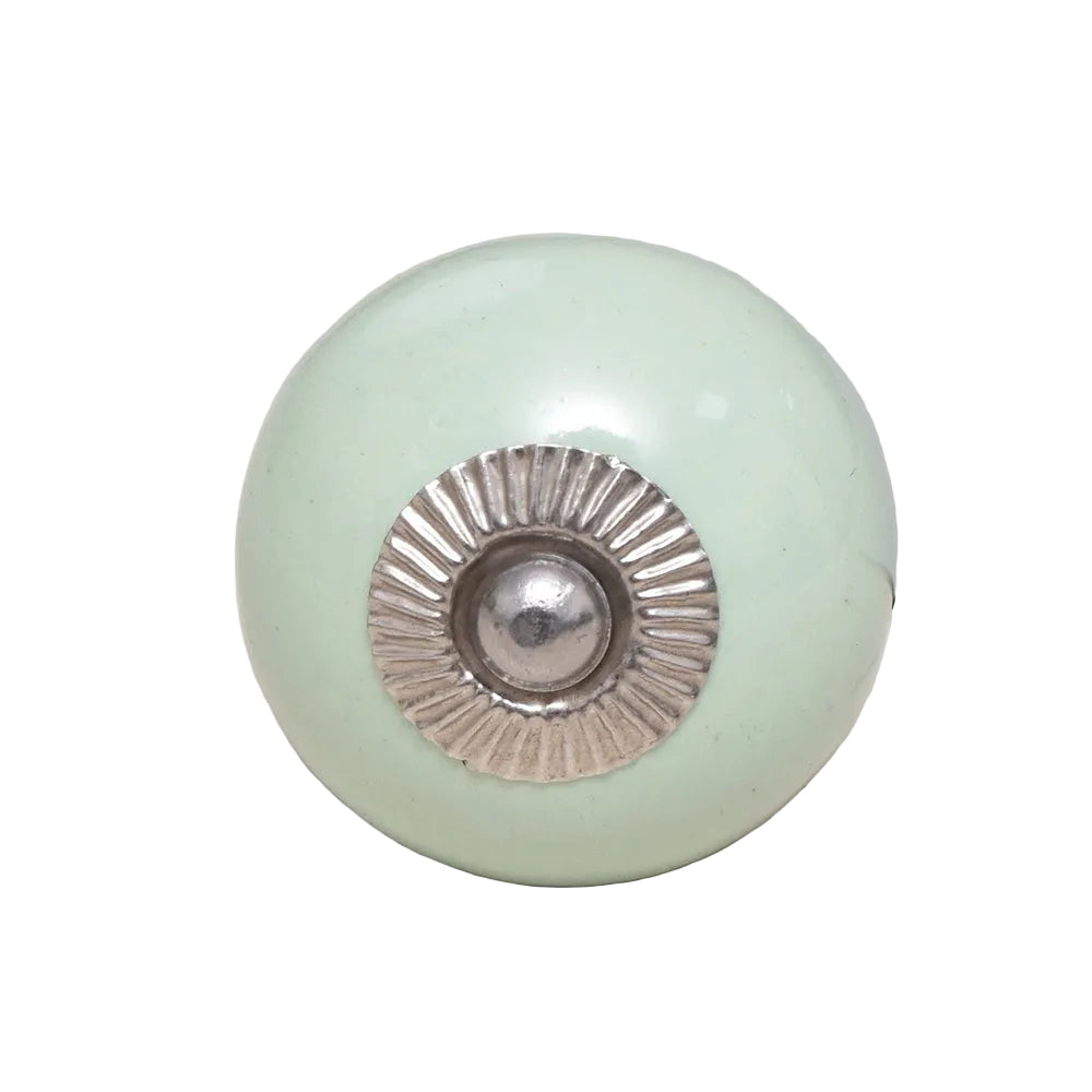 porselenknott salvie grønn - rundt design