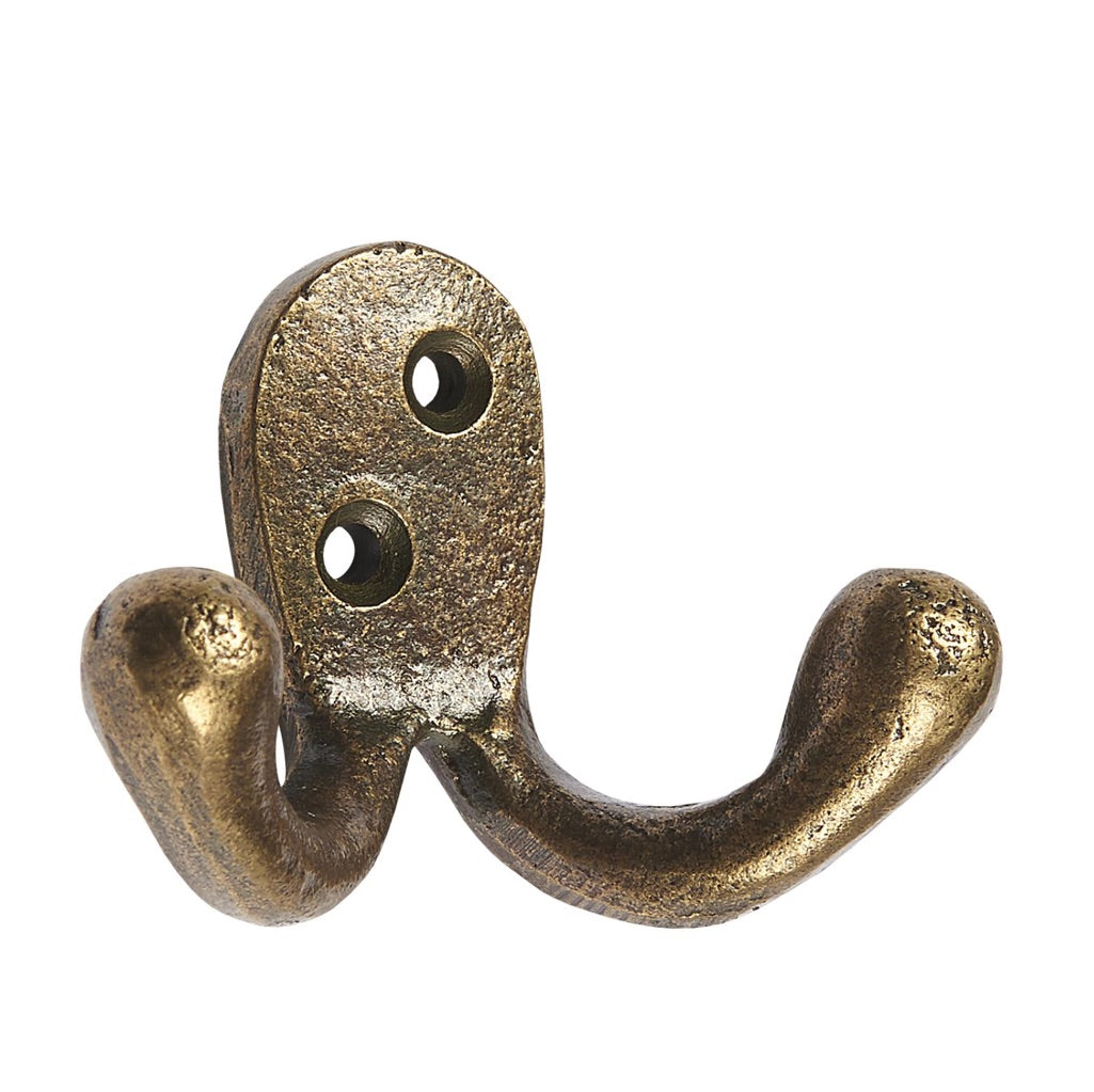 Knagg Dobbel Antikk Messing 4cm knagg-dobbel-antikk-messing-4cm