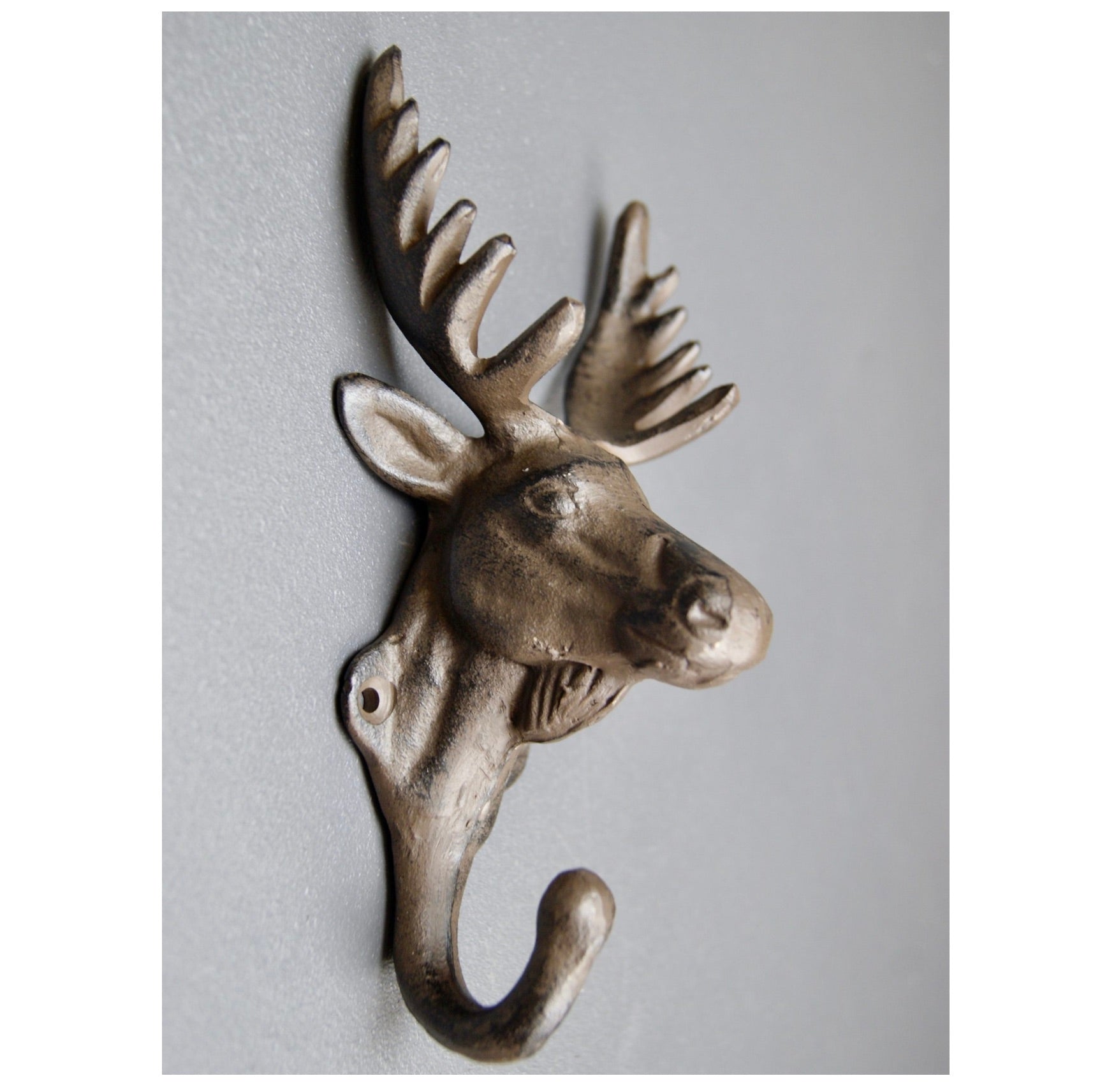 knagg elgehode elg hode byst støpejern hytte nettbutikk