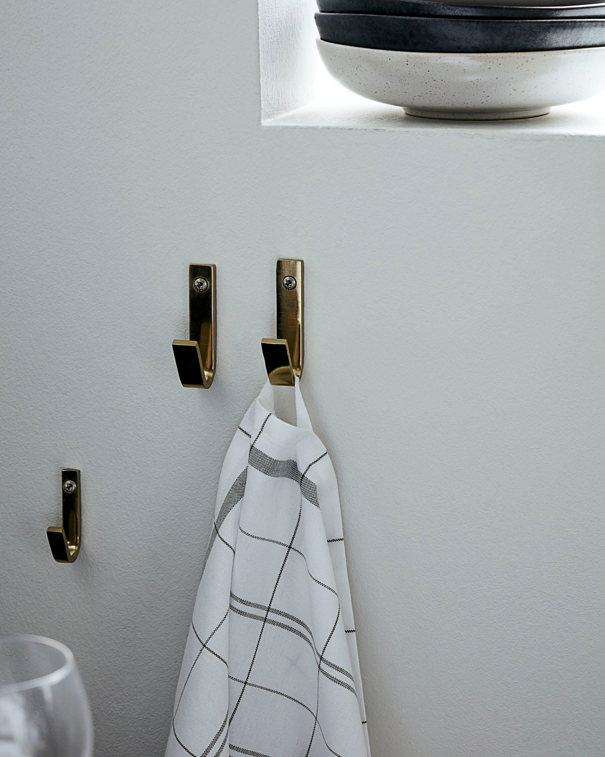 knagg gull gylden baderom rustfritt stål house doctor 205343005