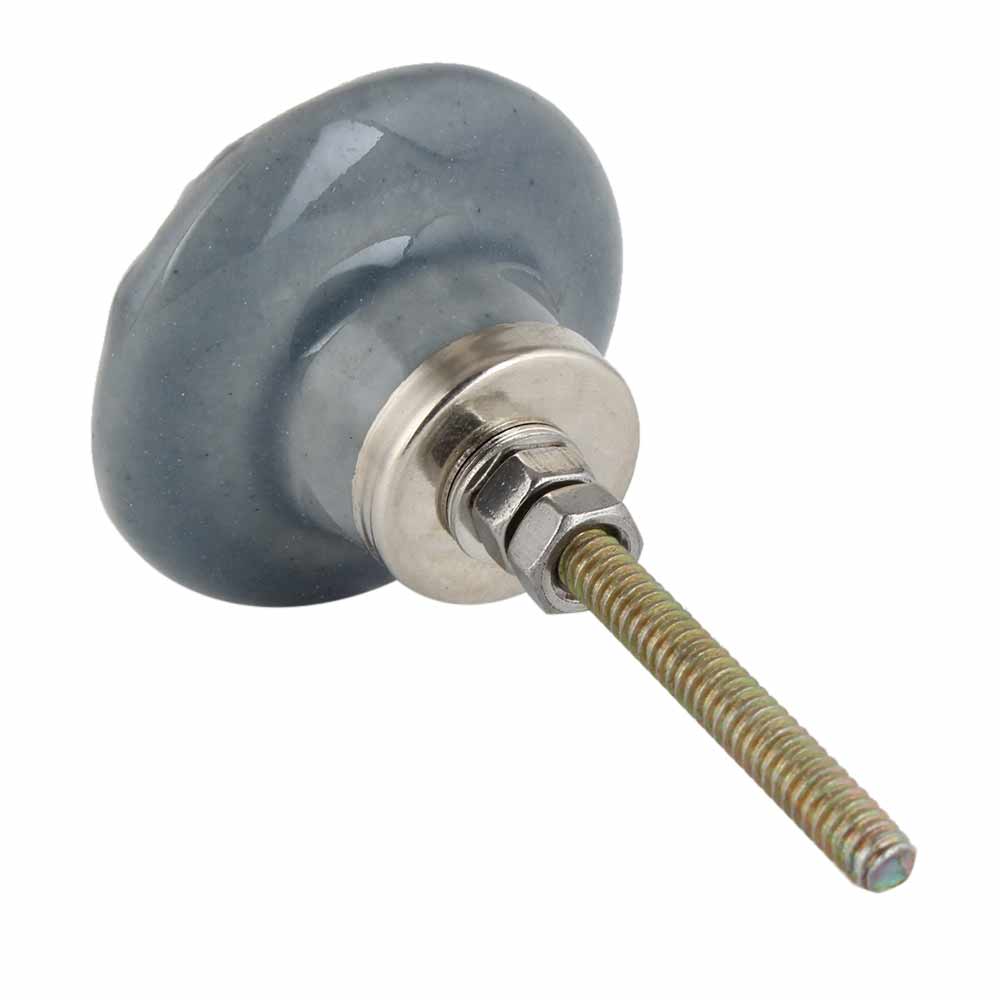 Knott Keramikk, Mønstret Gråblå - 4,2cm