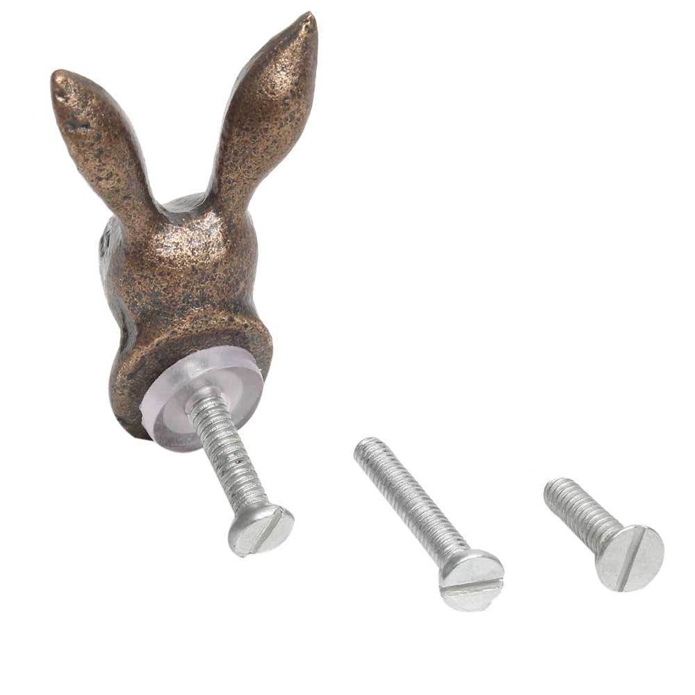 Knott Kanin, Antikk Brun - 5cm
