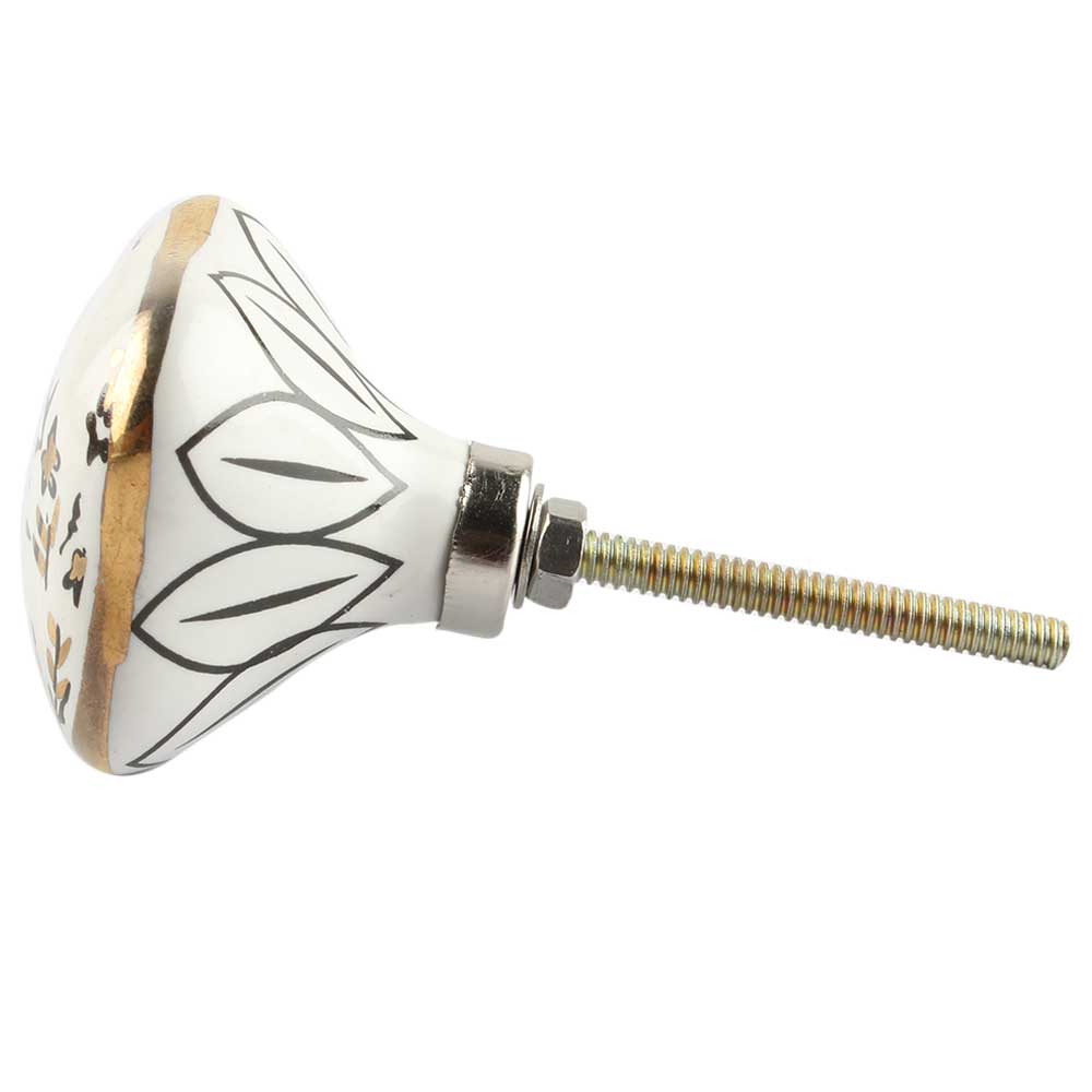 Knott Keramikk, Gull Blad - 4cm