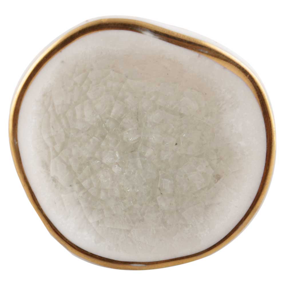 knott hvit gull krakelering vakker stor