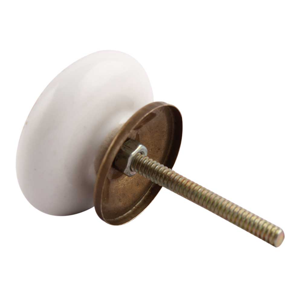 Knott, Hvit/Gull - 3,8cm