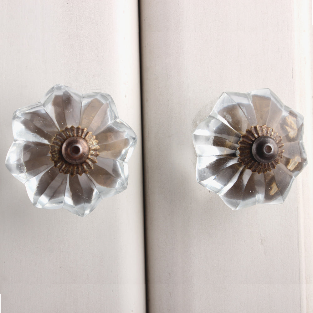 knott klart glass blomst antikk nettbutikk billig