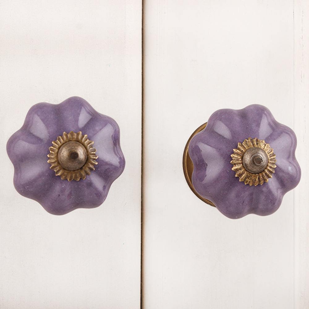 knott poerselen keramikk lilla antikk