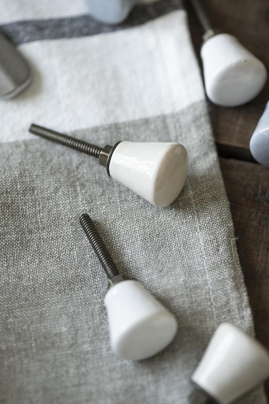 Knott, Krem Keramikk - 2,5cm