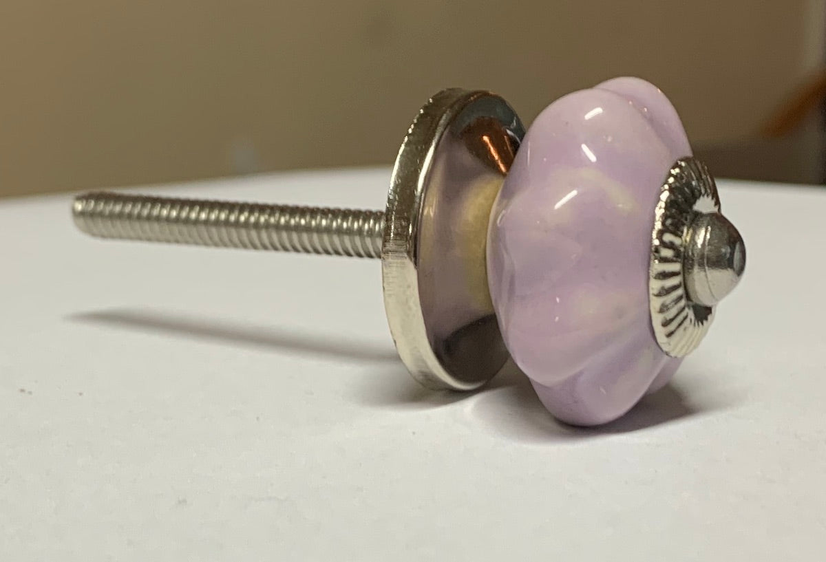 liten søt kermikk knott lys lilla dus