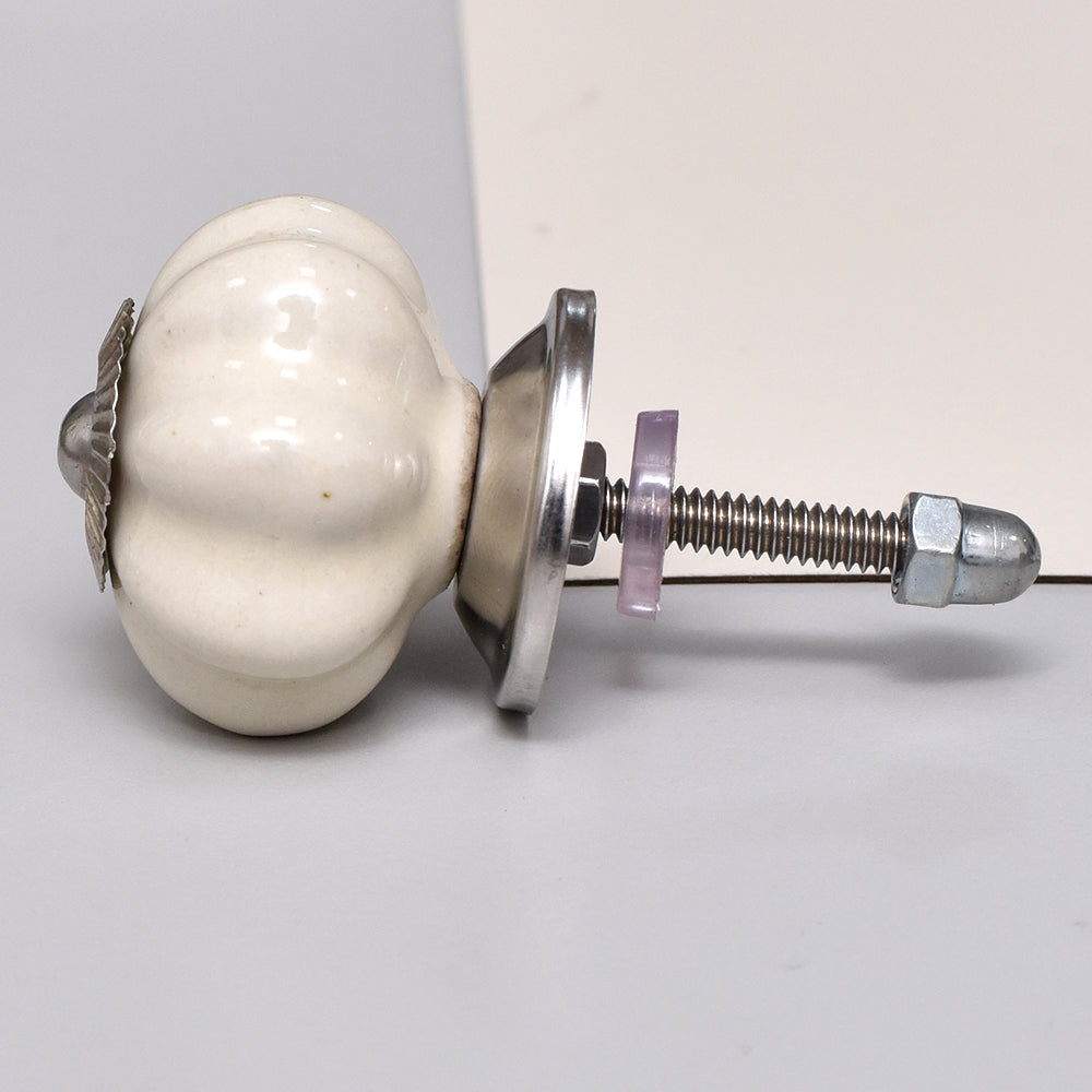 Knott, Krem Keramikk - 2,8cm