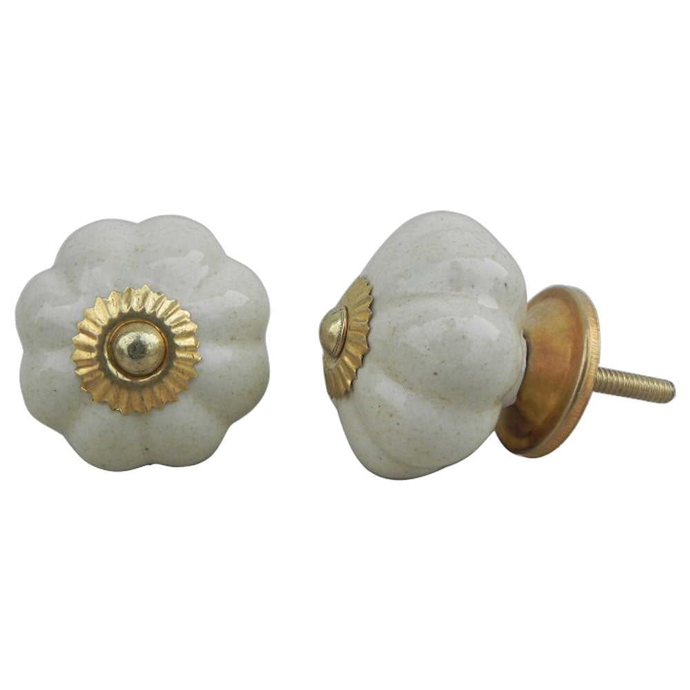 Knott, Krem Keramikk - 4,4cm