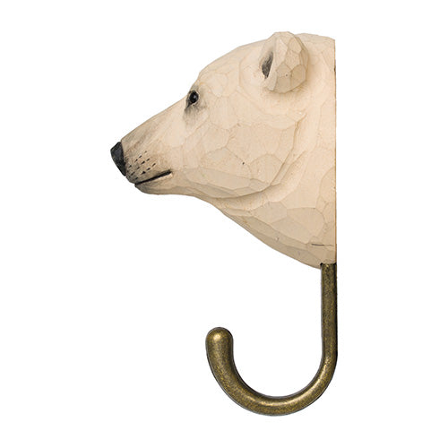 knagg isbjørn hvit WG4793 Hook PolarBear wildlife garden