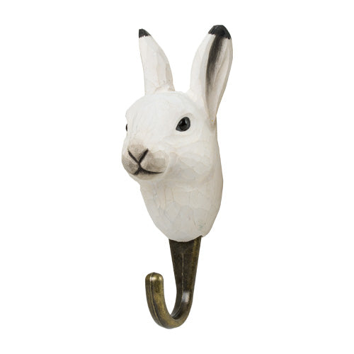 knagg krok hare kanin hvit vinter wildlife garden hytte interiør detaljer inspirasjon