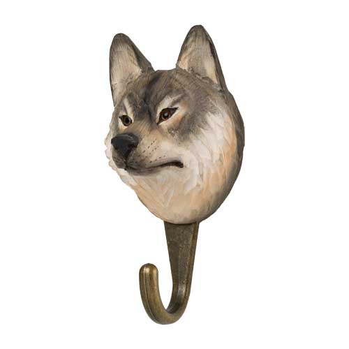 knagg ulv wildlife garden WG4505 Hook Grey Wolf