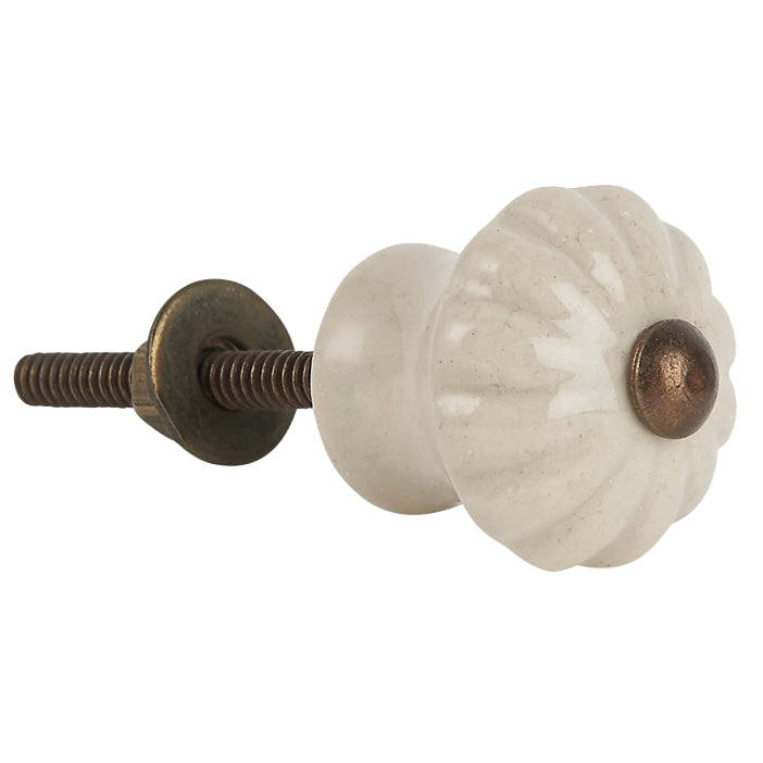 Knott, Krem Keramikk - 2,5cm