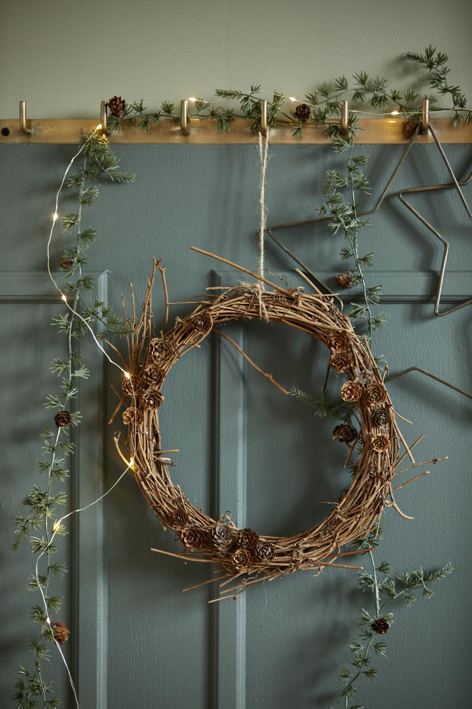 Knaggrekke, Antikk Messing - 60cm