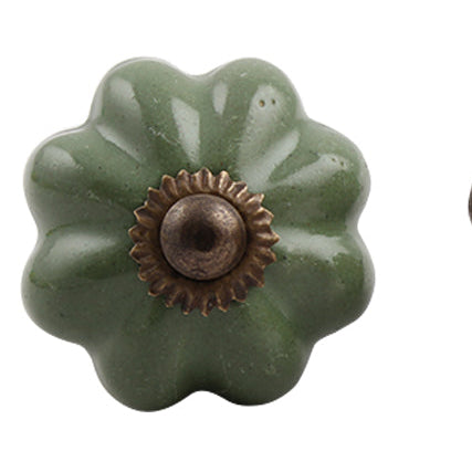 olivengrønn knott av keramikk