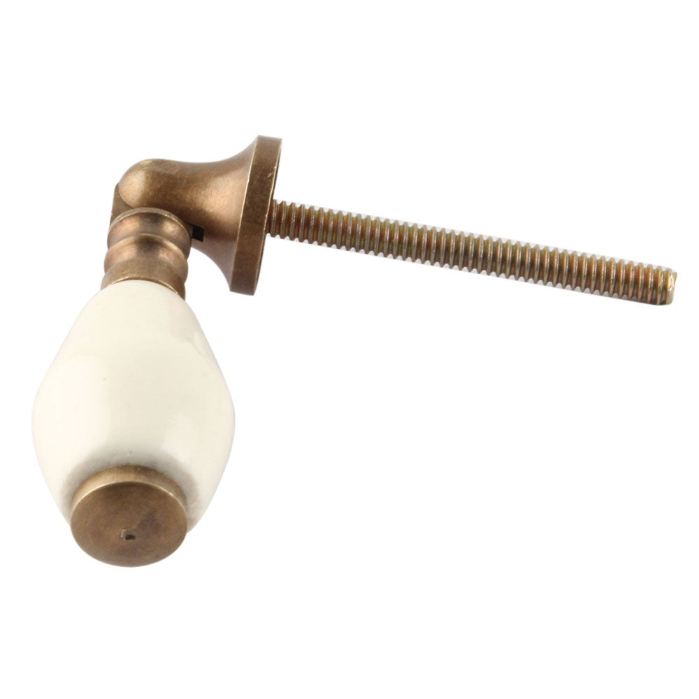Klepp / Dråpe Håndtak, Krem - 6cm