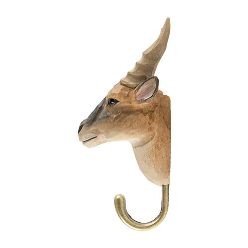 knagg antilope eland krok håndlaget dyremotiv wildlilfe garden nettbutikk