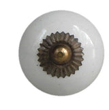 knott hvit rund kule antikk keramikk porselen nettbutikk billig
