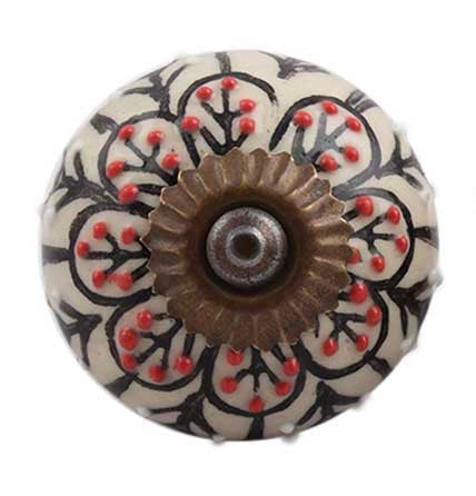 knott mønstret keramikk porselen rund